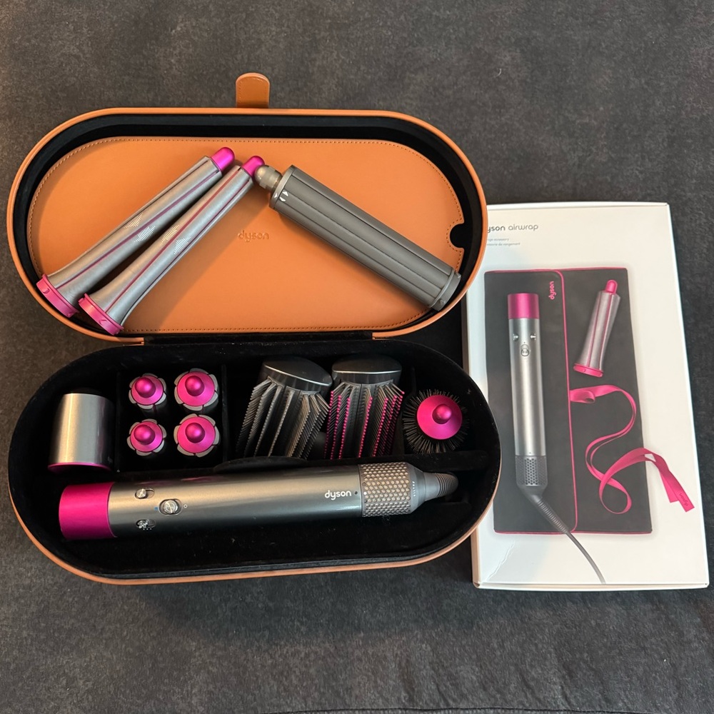 Dyson Airwrap, Additional Attachments, and Travel Storage Pouch